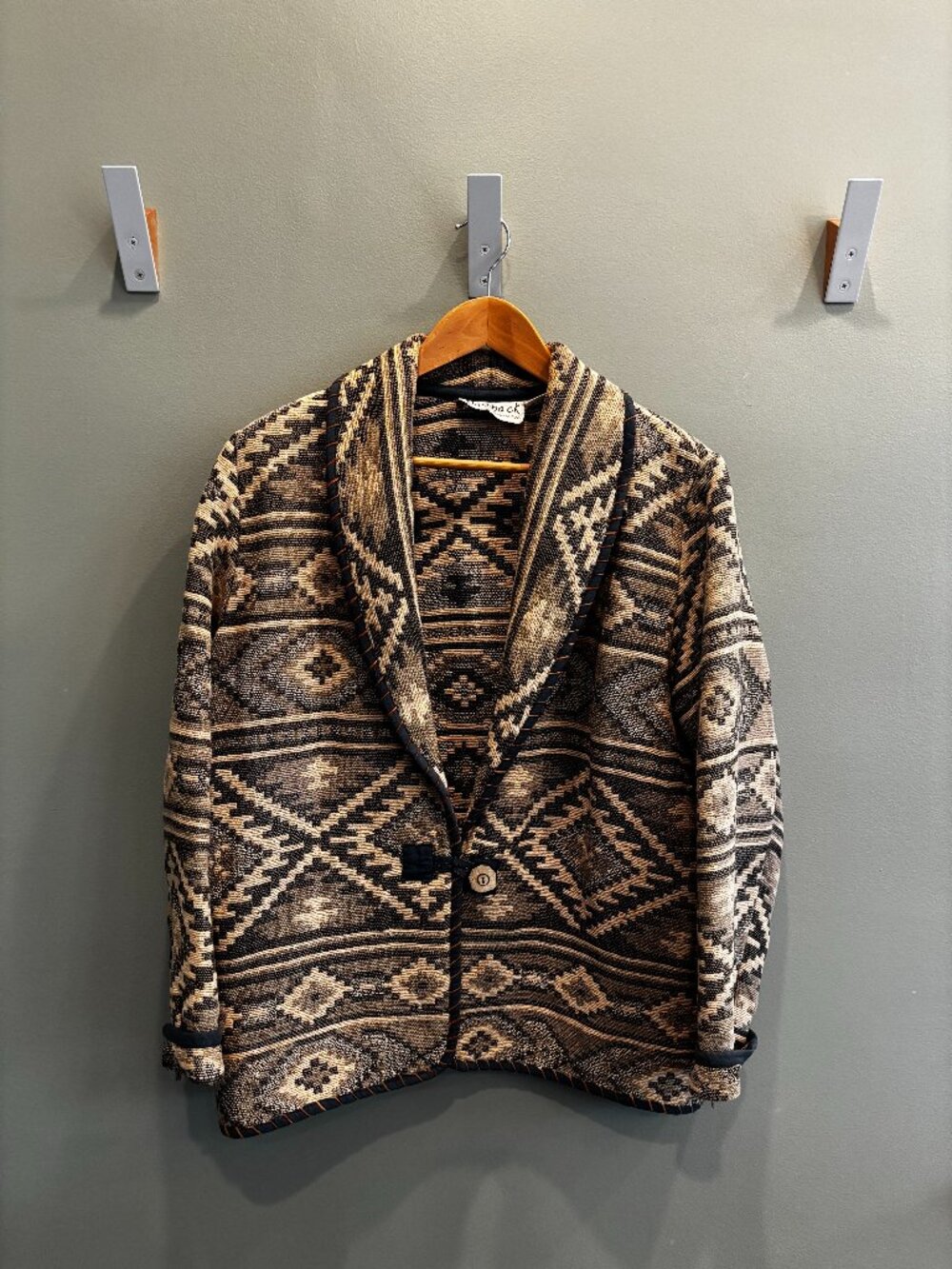 Vintage Flashback Tapestry Aztec Jacket